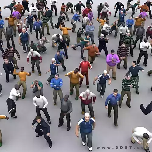 3DRT - Realpeople Males  Low-poly 3D model