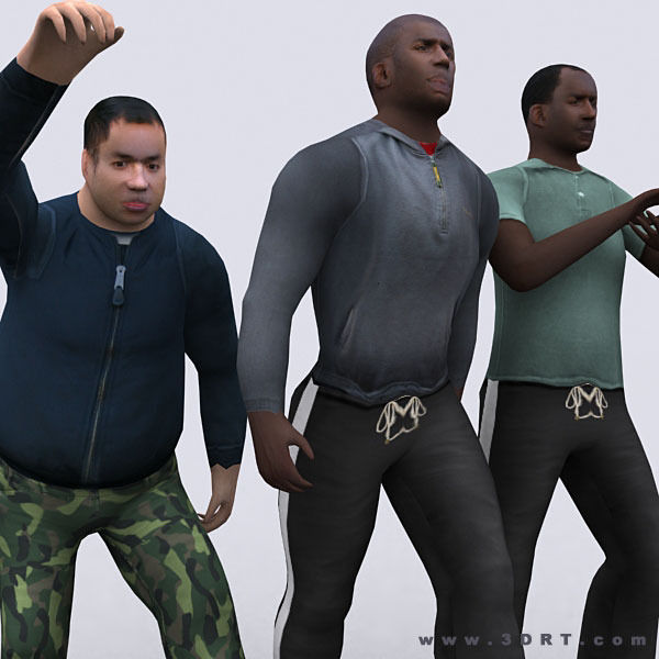 3DRT - Realpeople Males  Low-poly 3D model_13