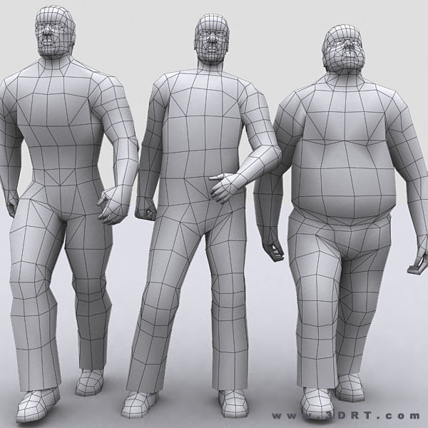 3DRT - Realpeople Males  Low-poly 3D model_19