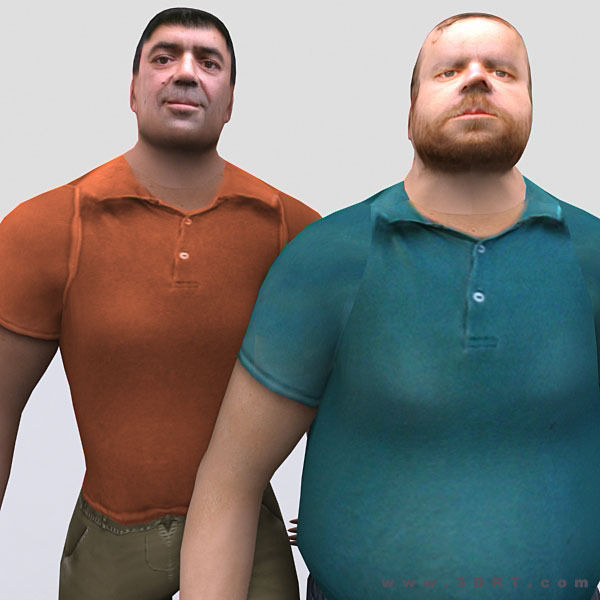 3DRT - Realpeople Males  Low-poly 3D model_8
