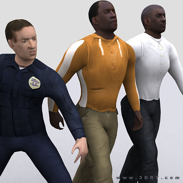 3DRT - Realpeople Males  Low-poly 3D model_7