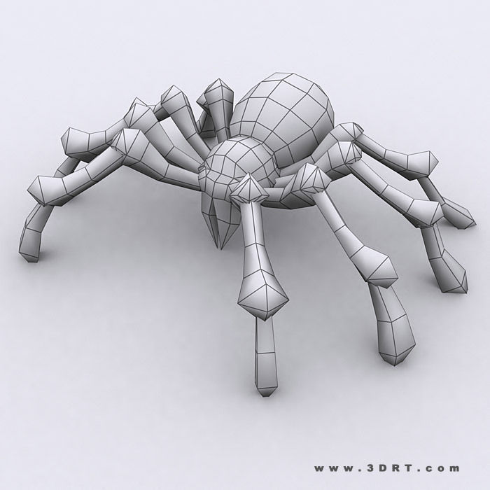 3DRT - Spiders Low-poly 3D model_12