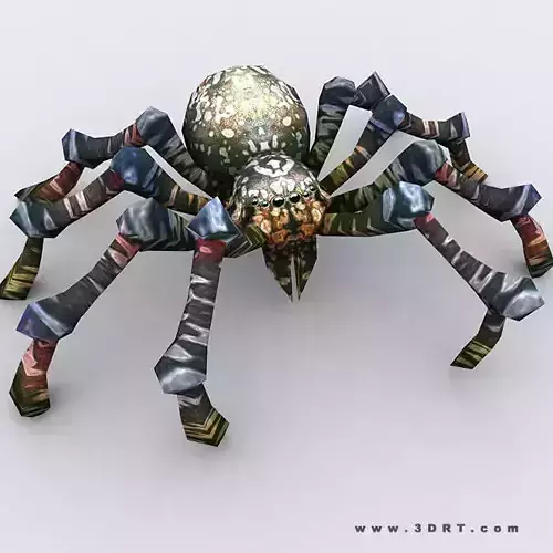 3DRT - Spiders Low-poly 3D model