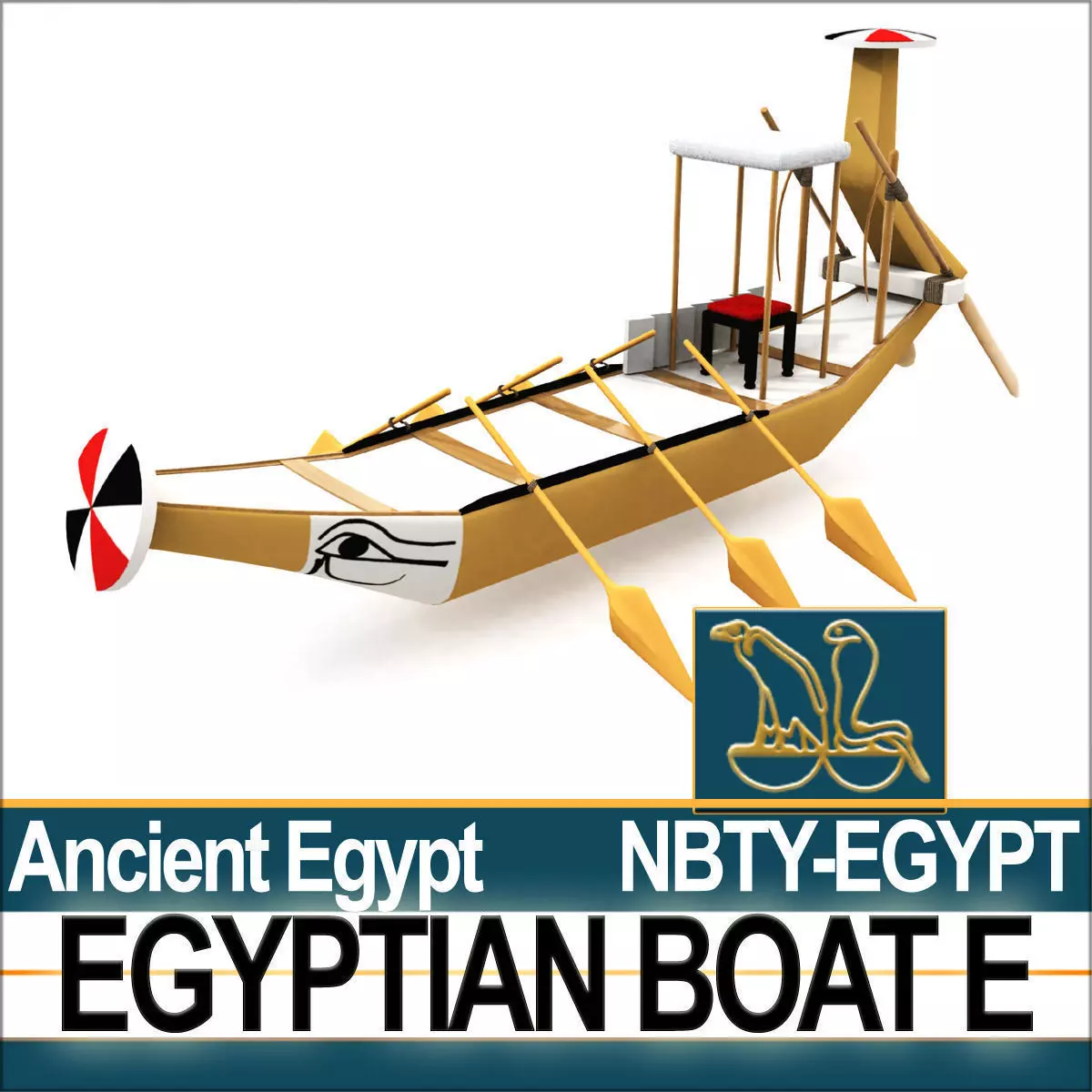 Ancient Egypt Boat E 3D model_0