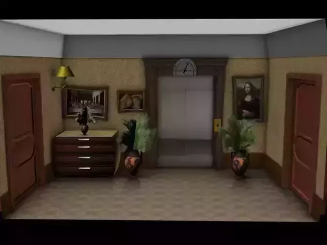 cartoon low poly game model Low-poly 3D model