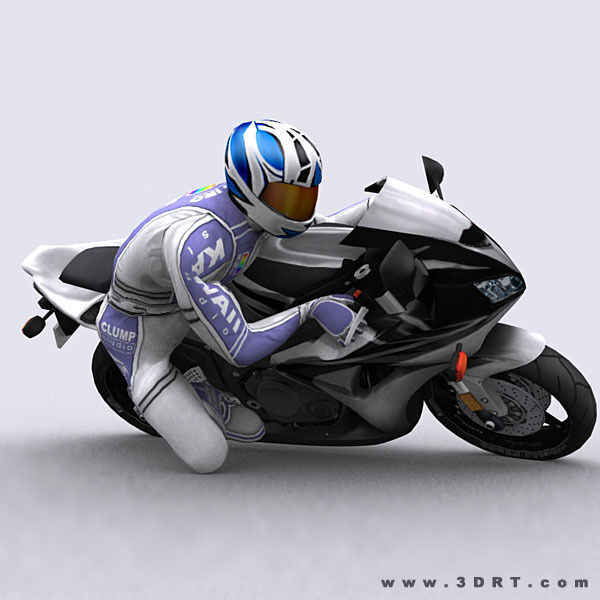 3DRT - Motorbikes Collection Low-poly 3D model_16