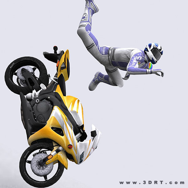 3DRT - Motorbikes Collection Low-poly 3D model_18