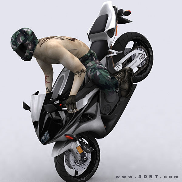 3DRT - Motorbikes Collection Low-poly 3D model_19