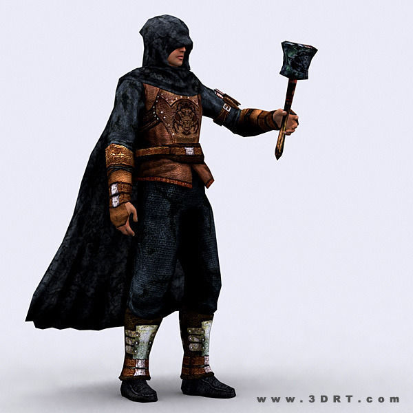 3DRT - Fantasy Thief Low-poly 3D model_10