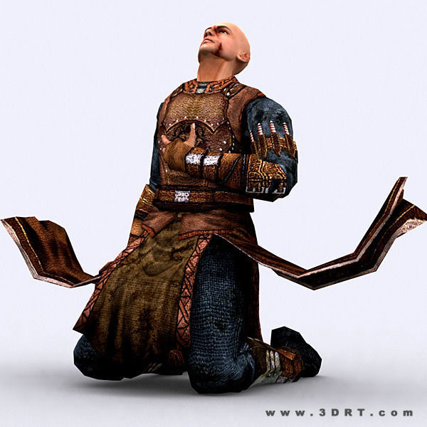 3DRT - Fantasy Thief Low-poly 3D model_11