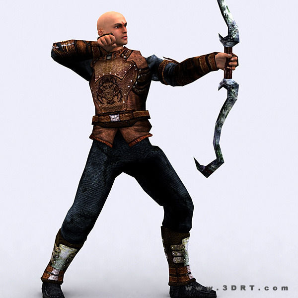 3DRT - Fantasy Thief Low-poly 3D model_7