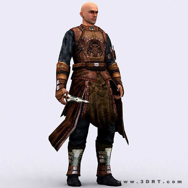 3DRT - Fantasy Thief Low-poly 3D model_6