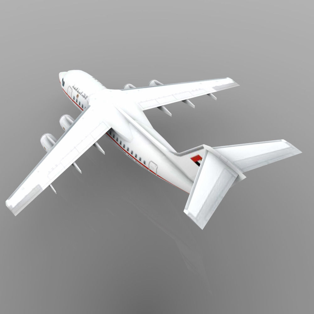 Avro RJ70 Low-poly 3D model_8