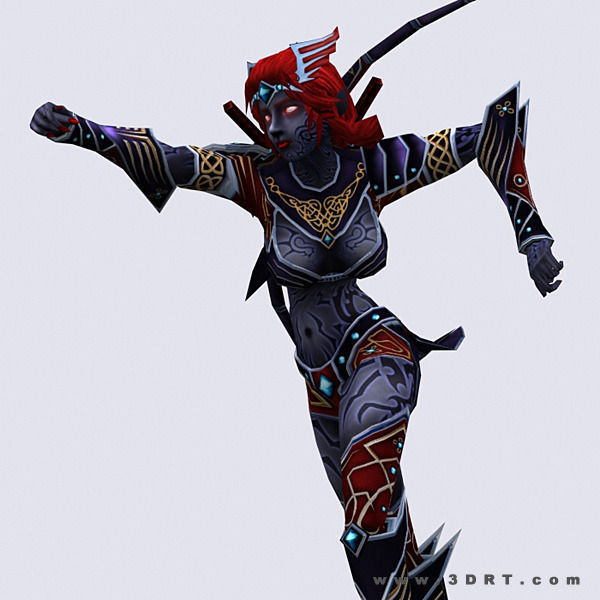 3DRT - Soulblade Elf Rangers Low-poly 3D model_16