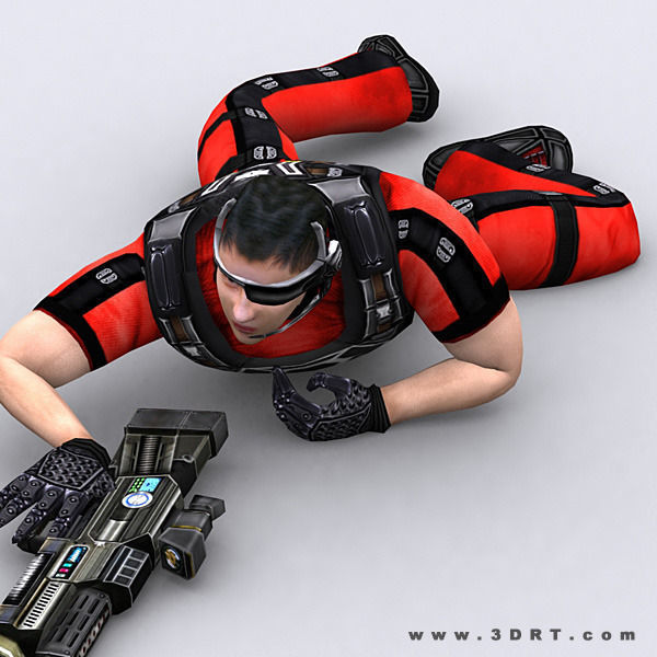 3DRT - Hiroshi Elite Troopers Low-poly 3D model_11