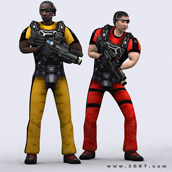 3DRT - Hiroshi Elite Troopers Low-poly 3D model_2