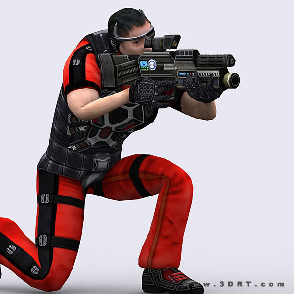 3DRT - Hiroshi Elite Troopers Low-poly 3D model_7