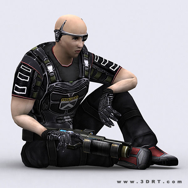 3DRT - Hiroshi Elite Troopers Low-poly 3D model_10