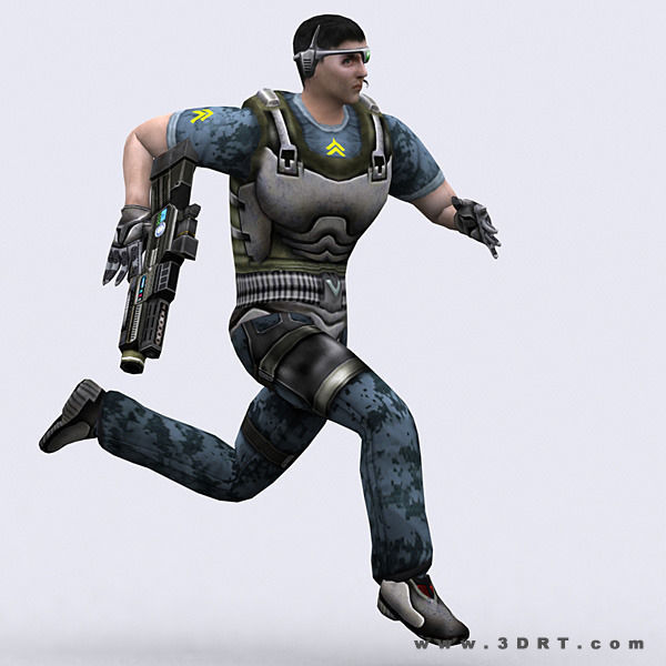 3DRT - Hiroshi Elite Troopers Low-poly 3D model_6