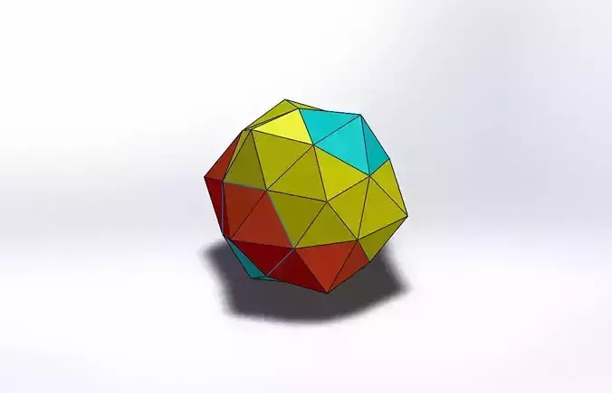 Icosahedron polygonal egg