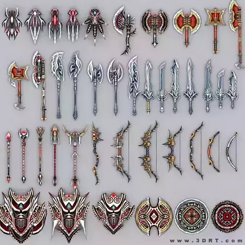 3DRT - Fantasy Arms Set 