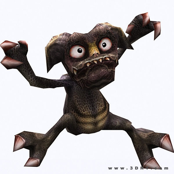 3DRT - Fantasy Gremlins Low-poly 3D model_19