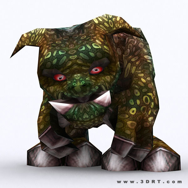 3DRT - Fantasy Gremlins Low-poly 3D model_17