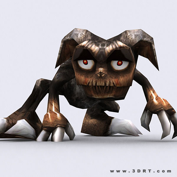 3DRT - Fantasy Gremlins Low-poly 3D model_21