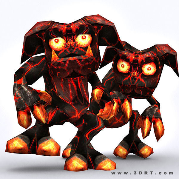 3DRT - Fantasy Gremlins Low-poly 3D model_16