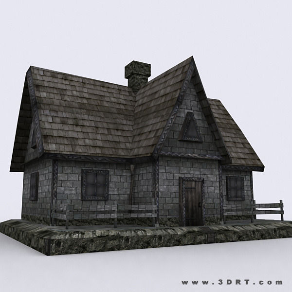 3DRT - Medieval Houses Pack  Low-poly 3D model_10