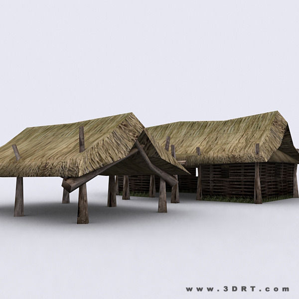 3DRT - Medieval Houses Pack  Low-poly 3D model_20