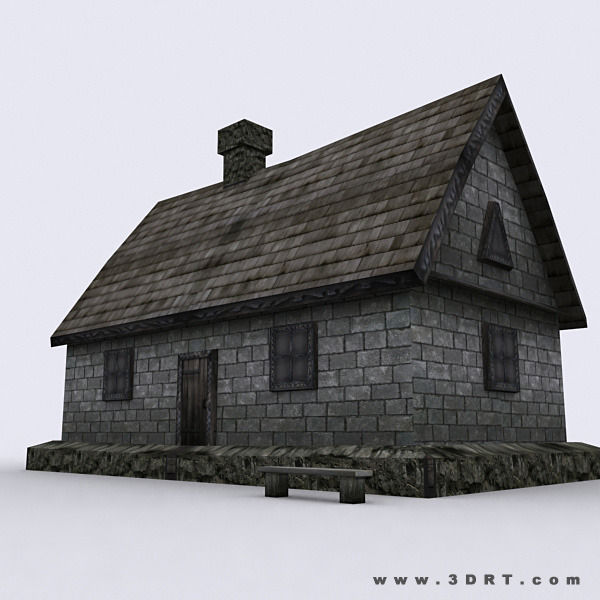 3DRT - Medieval Houses Pack  Low-poly 3D model_14