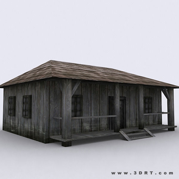3DRT - Medieval Houses Pack  Low-poly 3D model_12