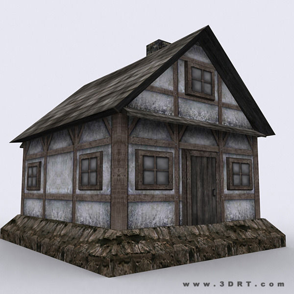 3DRT - Medieval Houses Pack  Low-poly 3D model_13