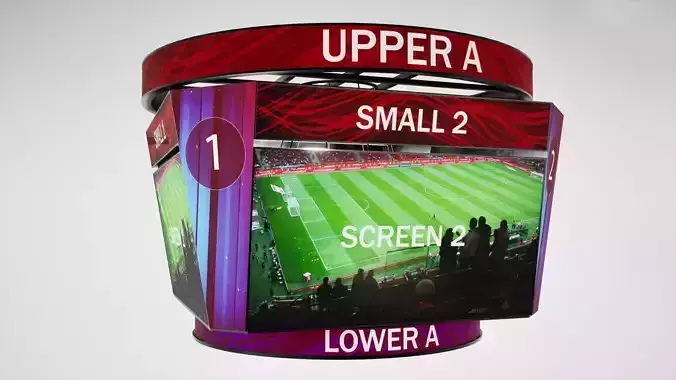 Jumbotron scoreboard hexagon