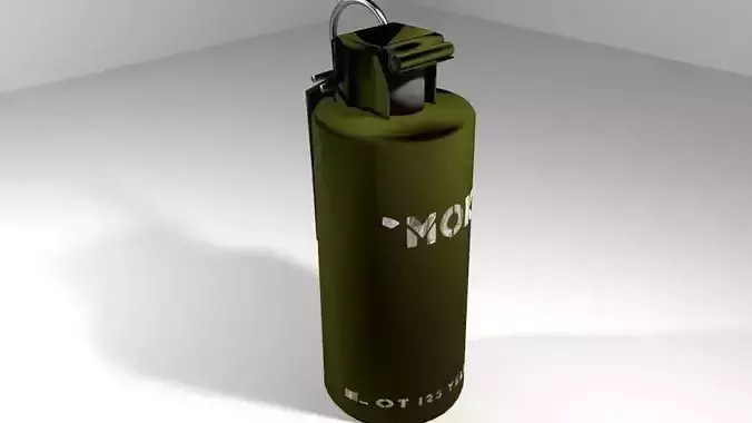 Hand Grenade Smoke Signal 3D model