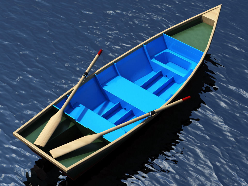 Barton skiff Free 3D model_1