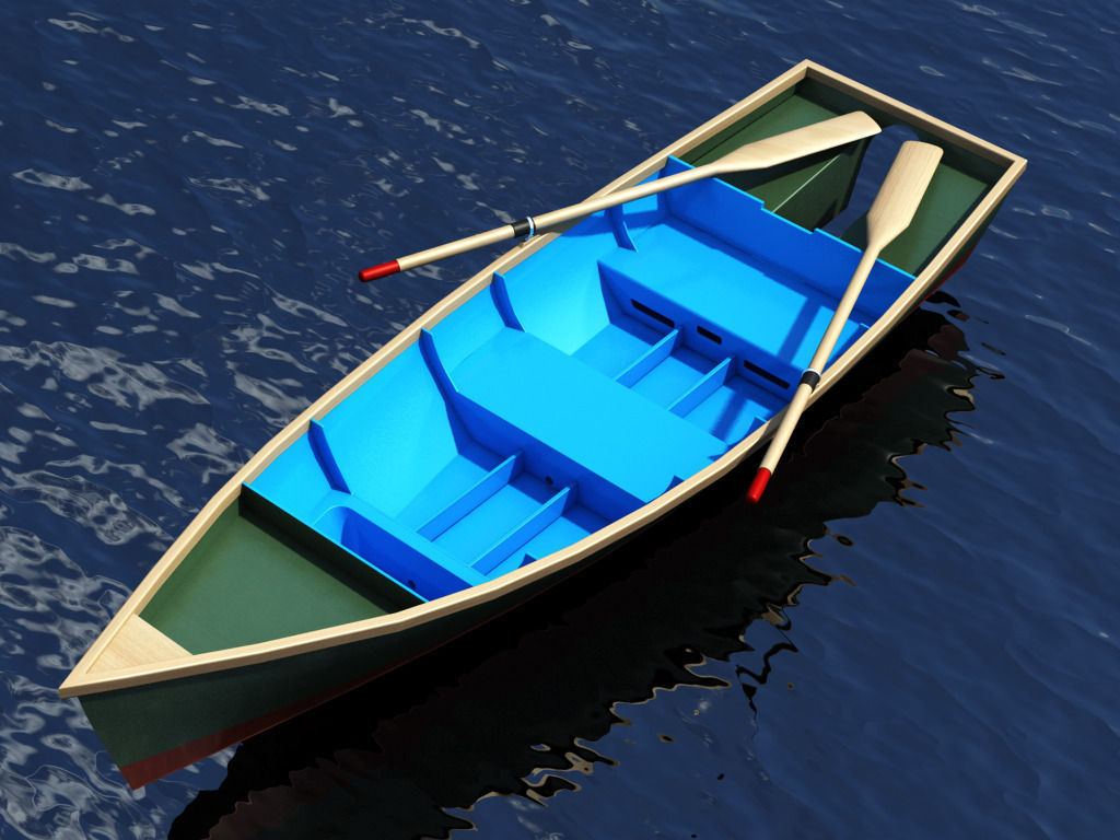 Barton skiff Free 3D model_2