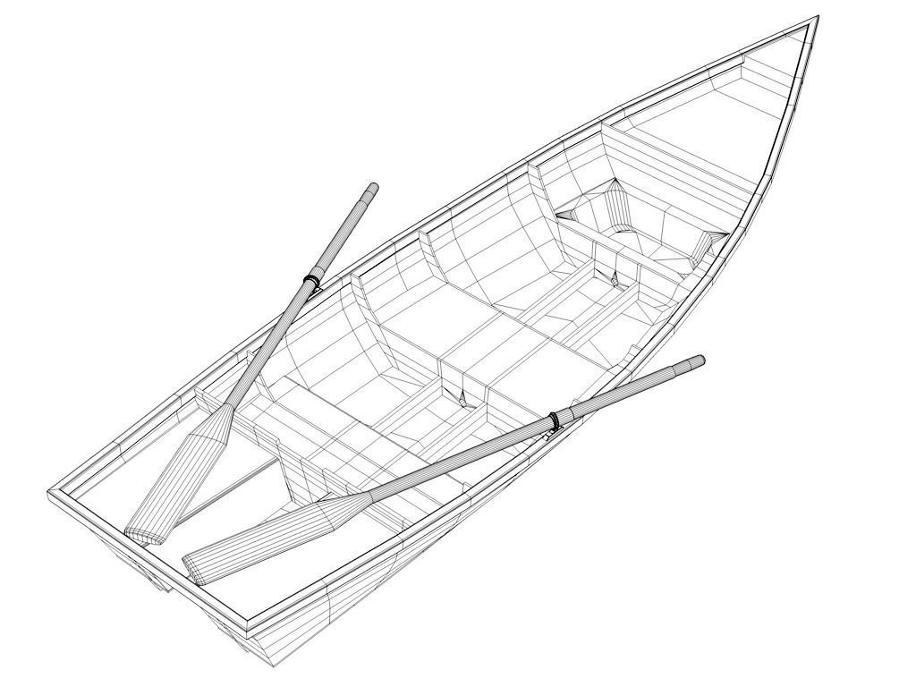 Barton skiff Free 3D model_11