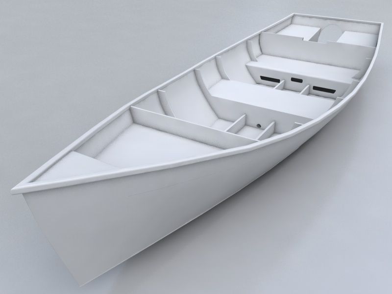 Barton skiff Free 3D model_5