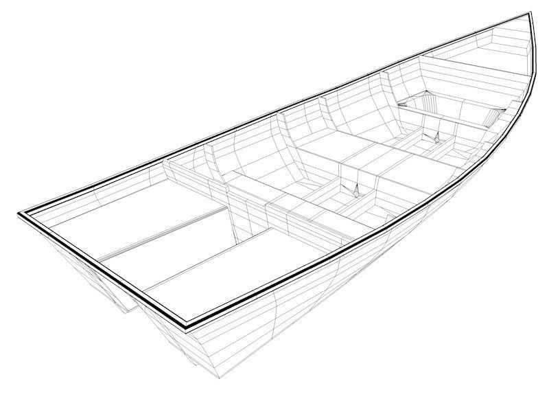 Barton skiff Free 3D model_7