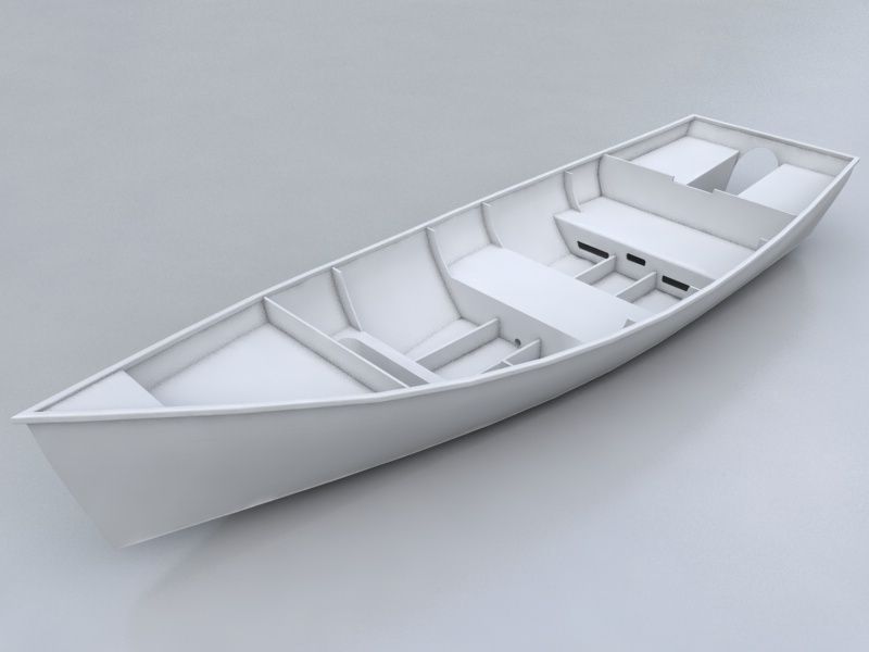 Barton skiff Free 3D model_6