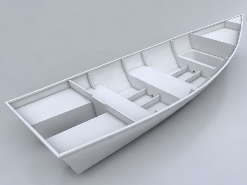 Barton skiff Free 3D model_4