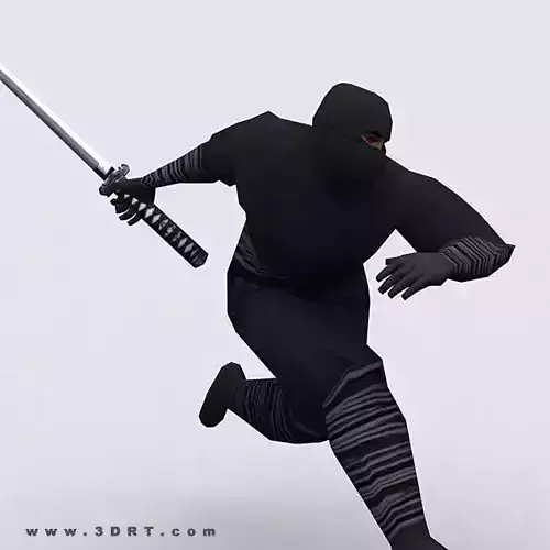 3DRT - Ninjas Pack Low-poly 3D model