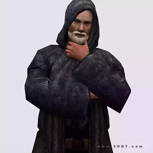3DRT - Fantasy Nomad Low-poly 3D model