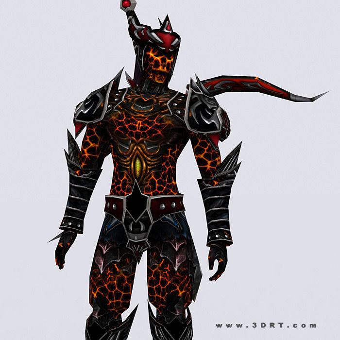 3DRT - Battlerage Elf Rangers Low-poly 3D model_6