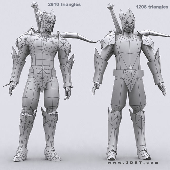 3DRT - Battlerage Elf Rangers Low-poly 3D model_17