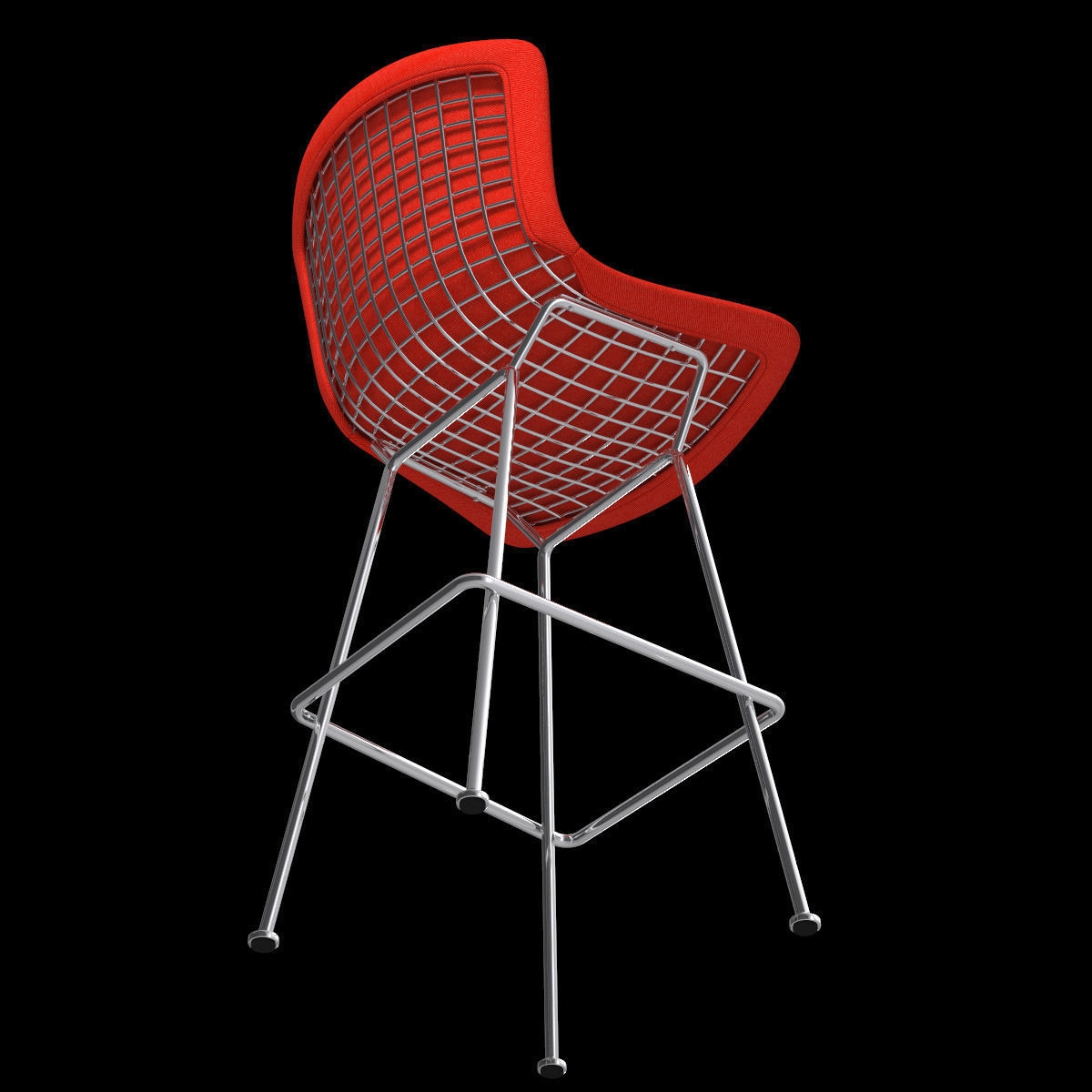 Bertoia Stool with Full Cover Knoll 3D model CGTrader