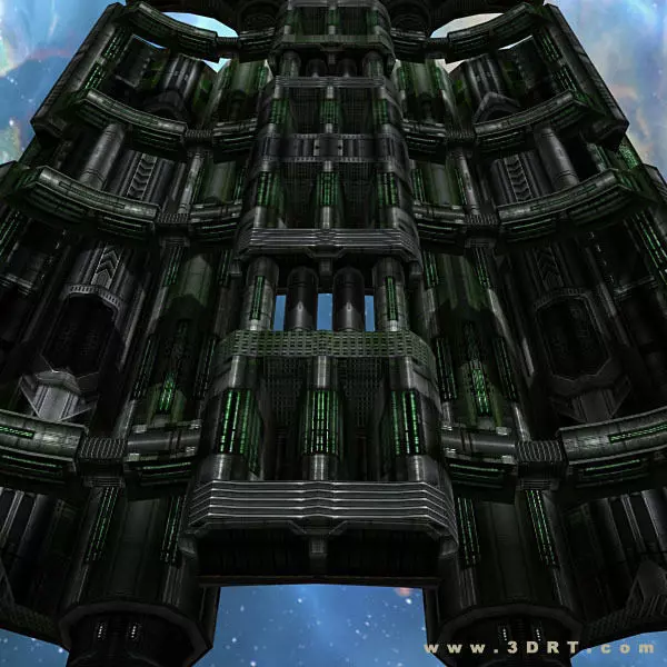 3DRT - Space Levels Kit Low-poly 3D model