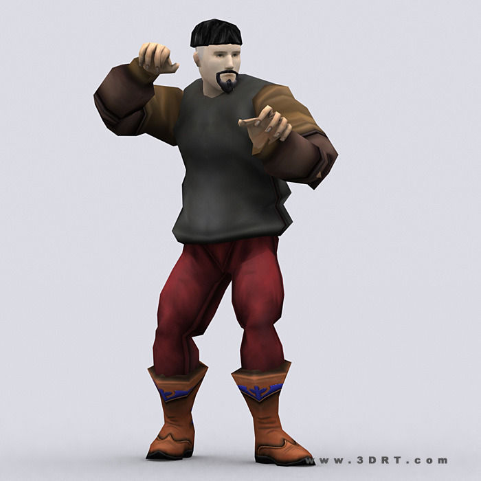 3DRT - Peasants Construction Kit Low-poly 3D model_15